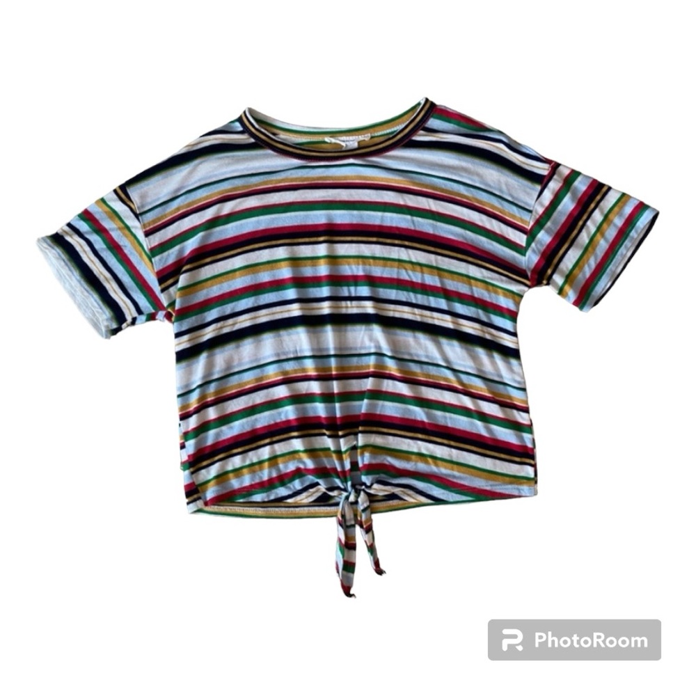 Caution To The Wind striped short sleeve tee